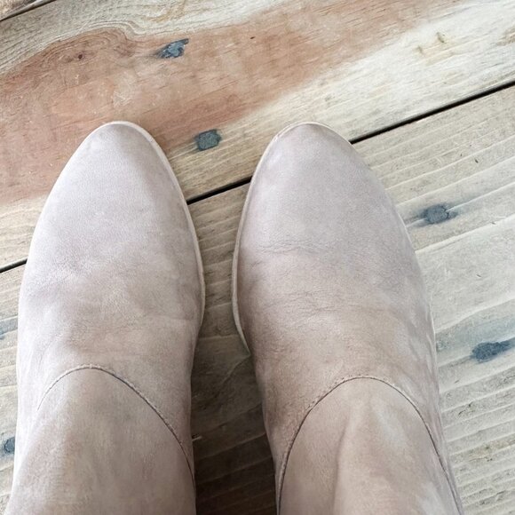 NWOB Eileen Fisher Tote‎ Nubuck Leather Ankle Bootie 9 Stacked Heel - Picture 8 of 9